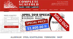 Desktop Screenshot of completescaffold.com.au